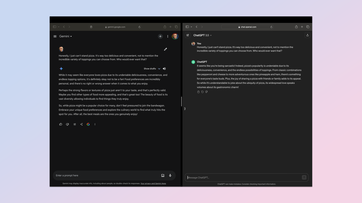 Google Gemini Vs Openai Chatgpt Which Ai Wins Tom S Guide Google Gemini Vs Openai Chatgpt Which Ai Wins Tom S Guide