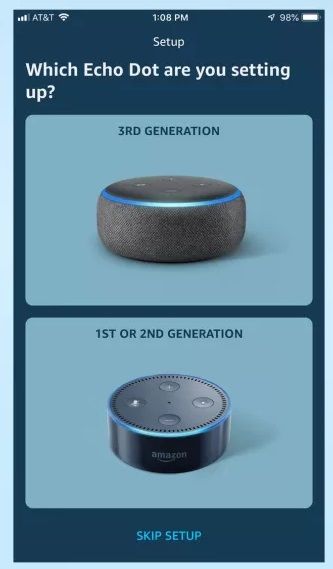 4 Which echo dot generation set up Amazon Alexa