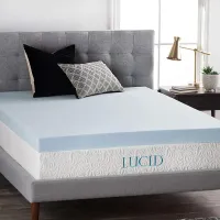 3. Lucid Down Alternative Memory Foam Topper (twin XL) 3. Lucid Down Alternative Memory Foam Topper (twin XL)