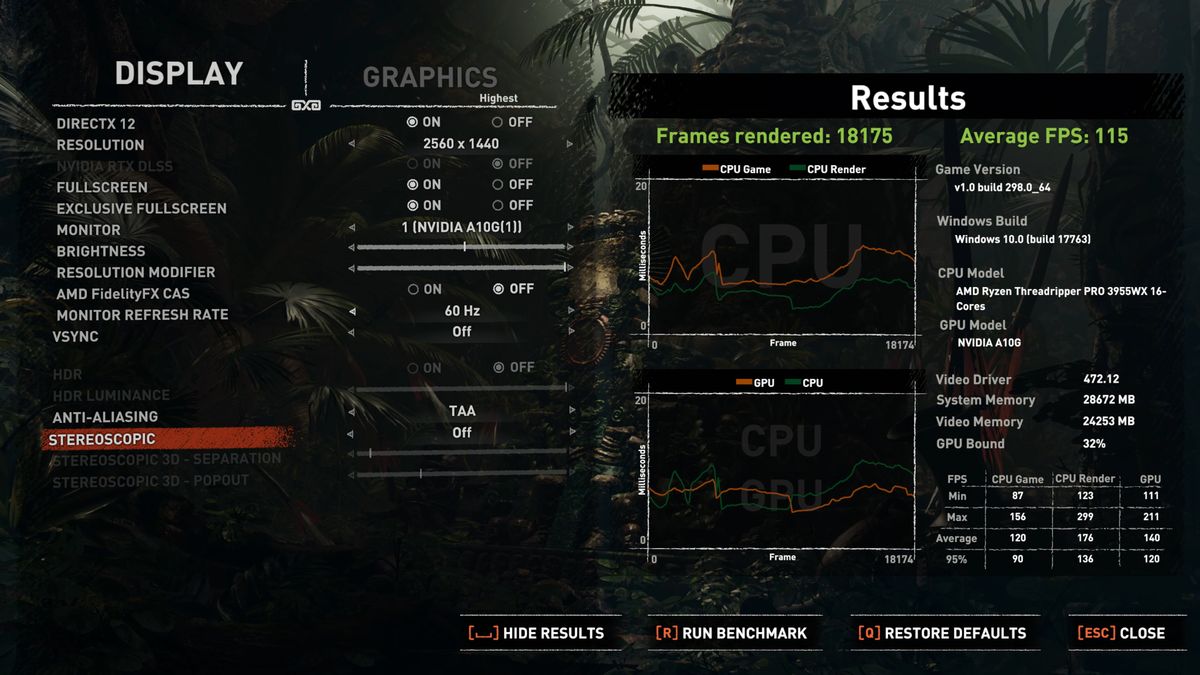 GeForce Now vs. RTX 3080 local comparisons