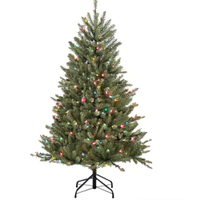 International 4.5 ft.Pre-Lit Franklin Fir Artificial Christmas Tree with 250 Multi-Colored Lights: $328