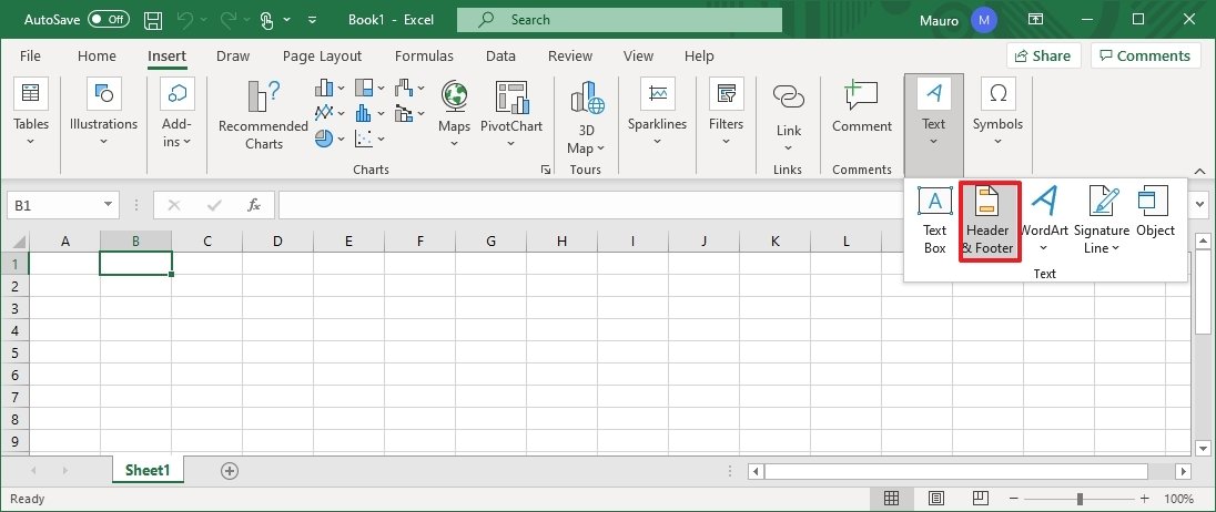 Insertar marca de agua en excel