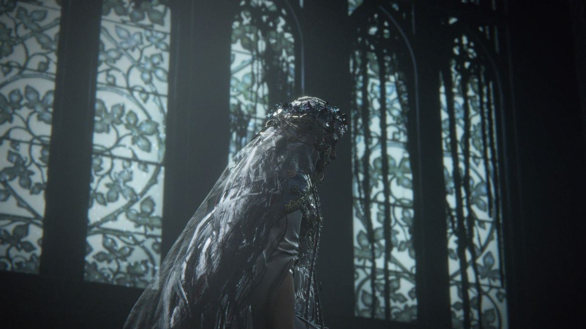 Revenant standing next to a window
