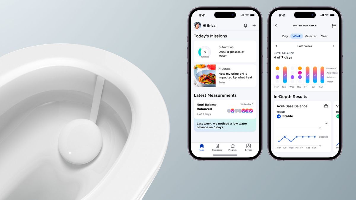 Withings U-Scan puts urinalysis in your toilet and can recognize the signature of a stream