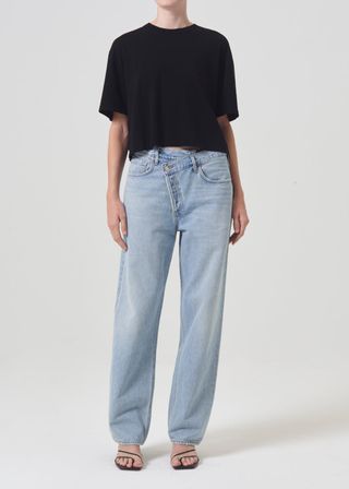 Criss Cross Upsized Jean in Wired