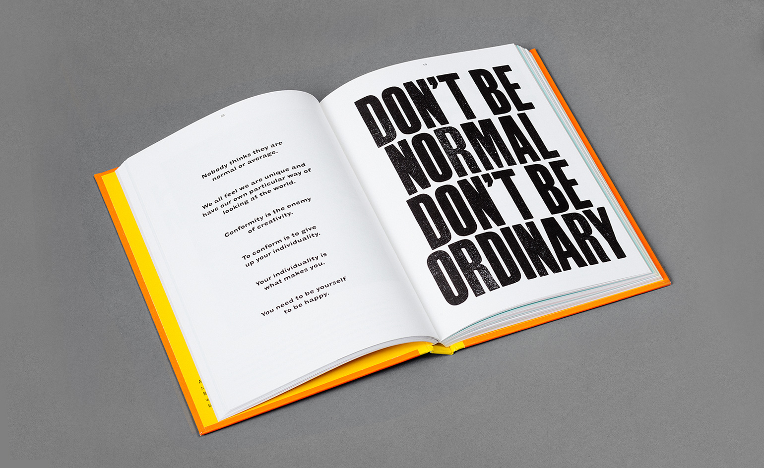 The pages also include a host of Burrill's inspirational phrases...