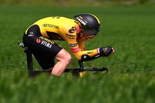 ST QUENTIN FRANCE MAY 18 Jos van Emden of The Netherlands and Team JumboVisma sprints during the 67th 4 Jours de Dunkerque Grand Prix des Hauts de France 2023 Stage 3 a 159km Individual time trial in SaintQuentin on May 18 2023 in St Quentin France Photo by Luc ClaessenGetty Images
