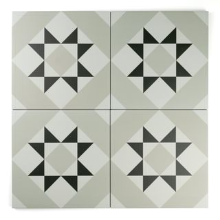 Melville Grey Patterned Tile