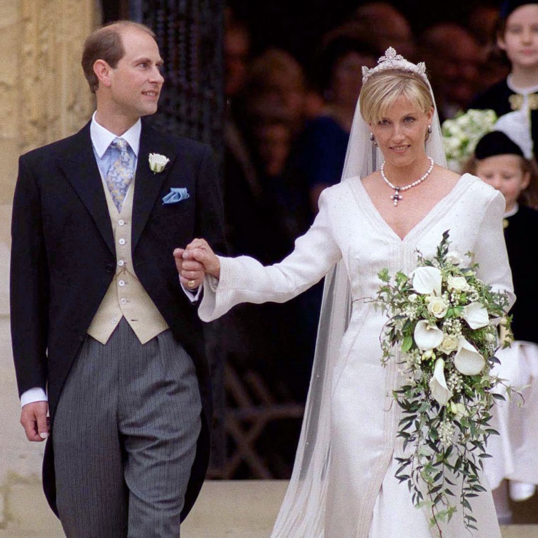 Duchess Sophie and Prince Edward on their wedding day
