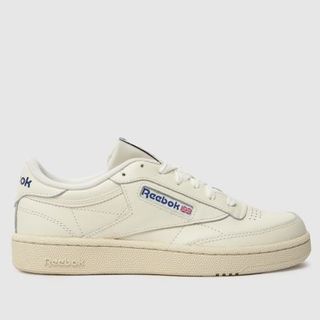 Reebok Club C 85 Trainers in White 
Blue