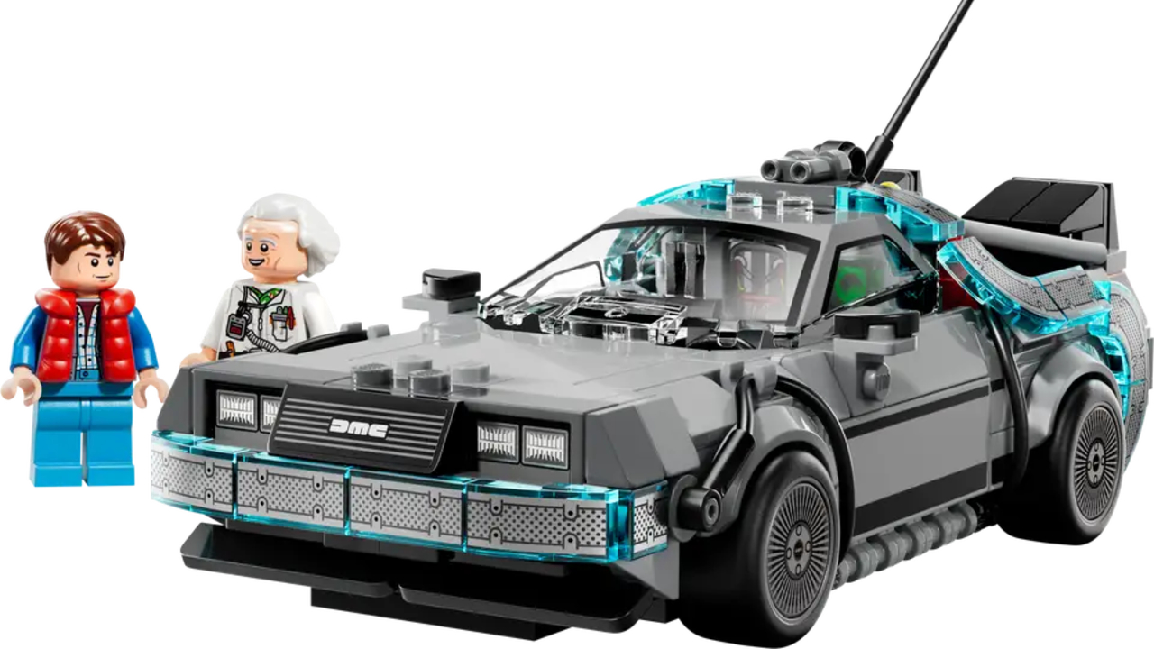 The LEGO DeLorean Time Machine from Back to the Future