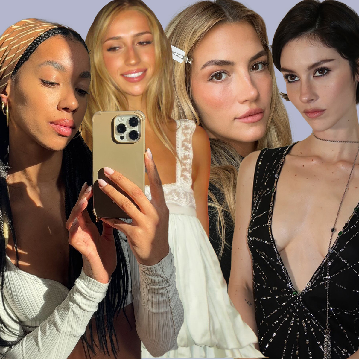 Hair trend collage