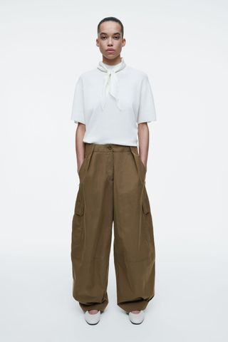 Utility Barrel-Leg Pants