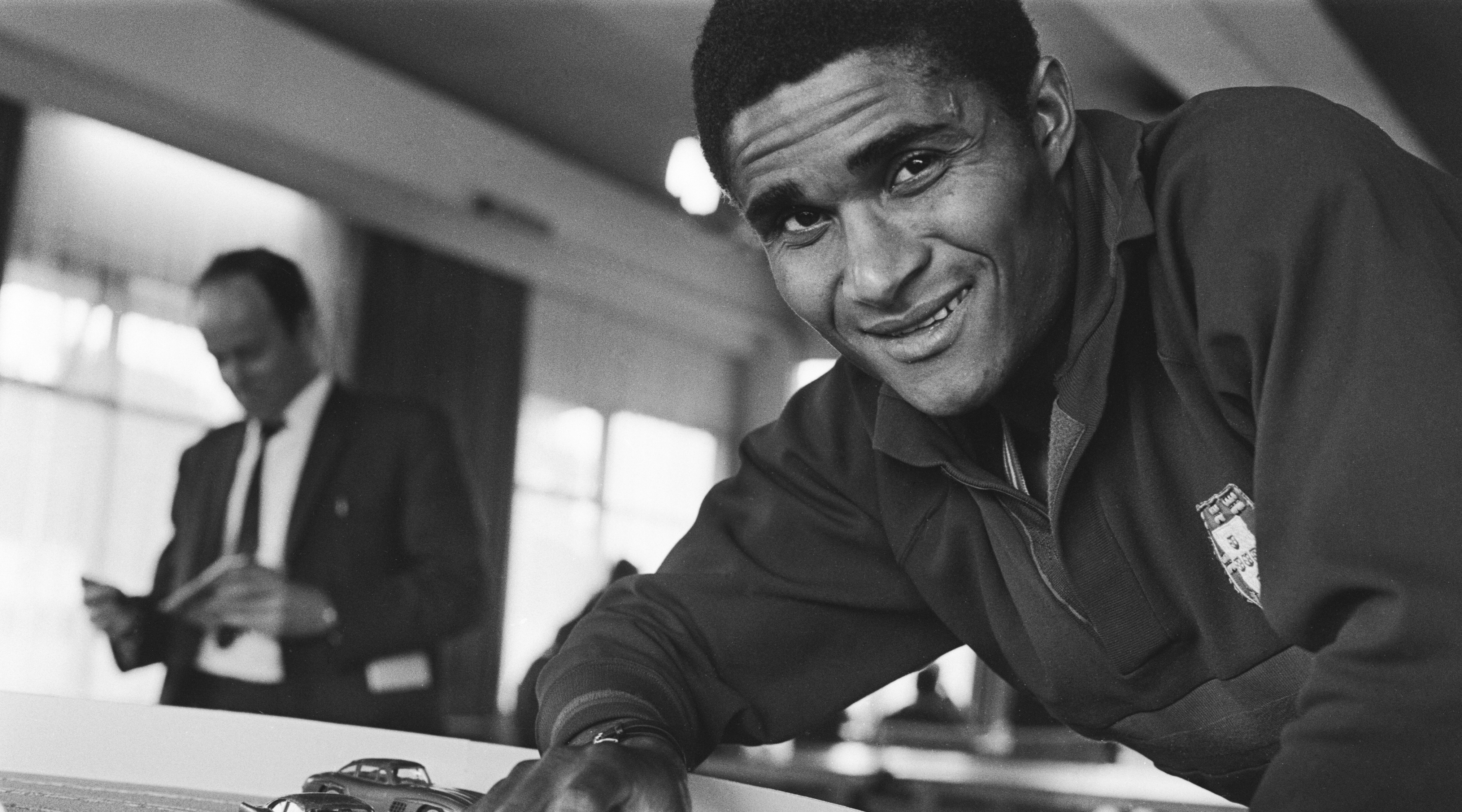 Eusebio de Silva of Portugal in London during the 1966 World Cup tournament. July 1966. (Photo by Daily Herald/Mirrorpix/Mirrorpix via Getty Images)