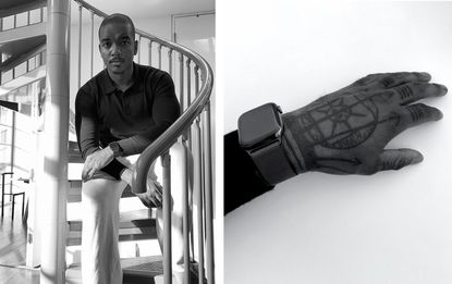 Designer Samuel Ross wears the new Apple Watch 6