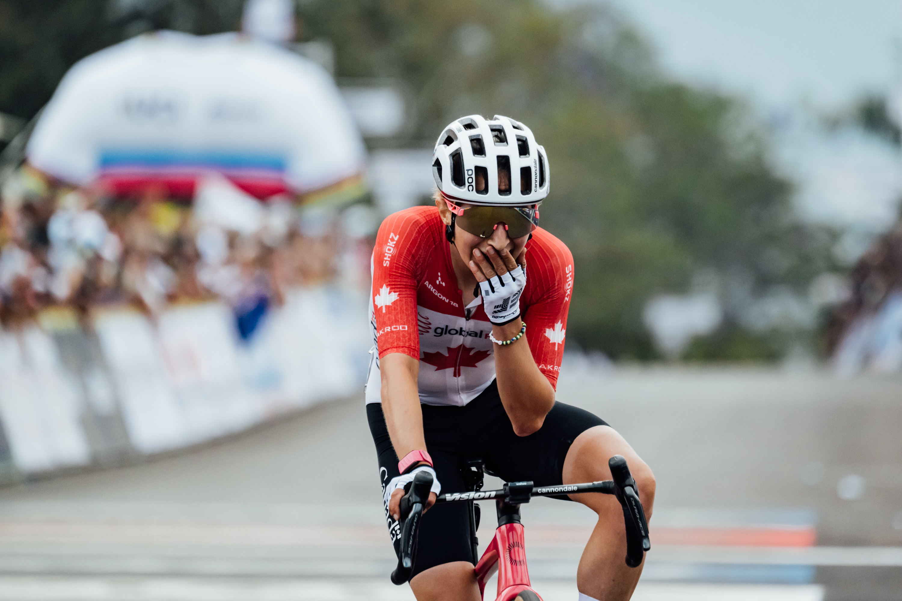 Magdeleine Valrenes en el Campeonato Mundial de la Ruta de la UCI