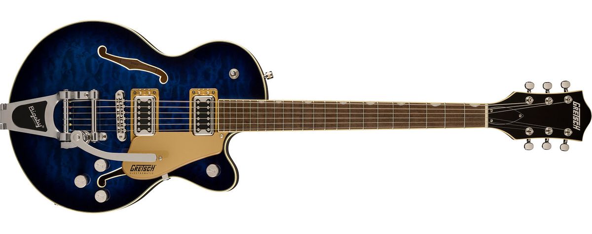 Gretsch G5655T-QM Electromatic Center Block Jr Single-cut with Bigsby in Hudson Sky