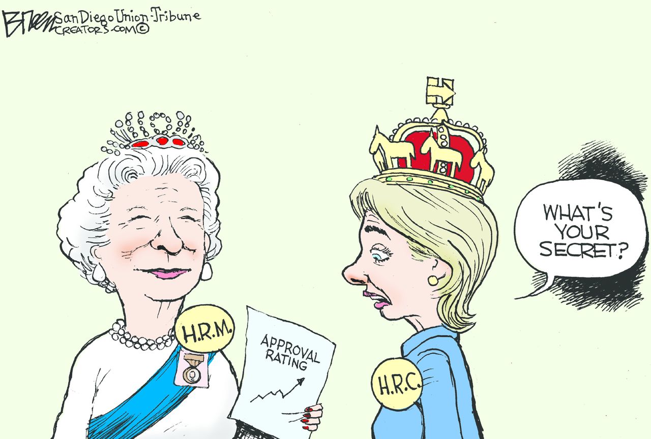 Political cartoon U.S. Hillary Clinton 2016