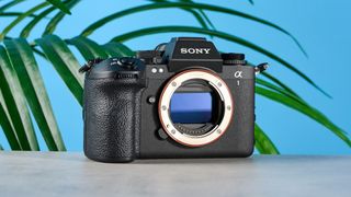 A black Sony A1 II mirrorless camera for sports and wildlife photography