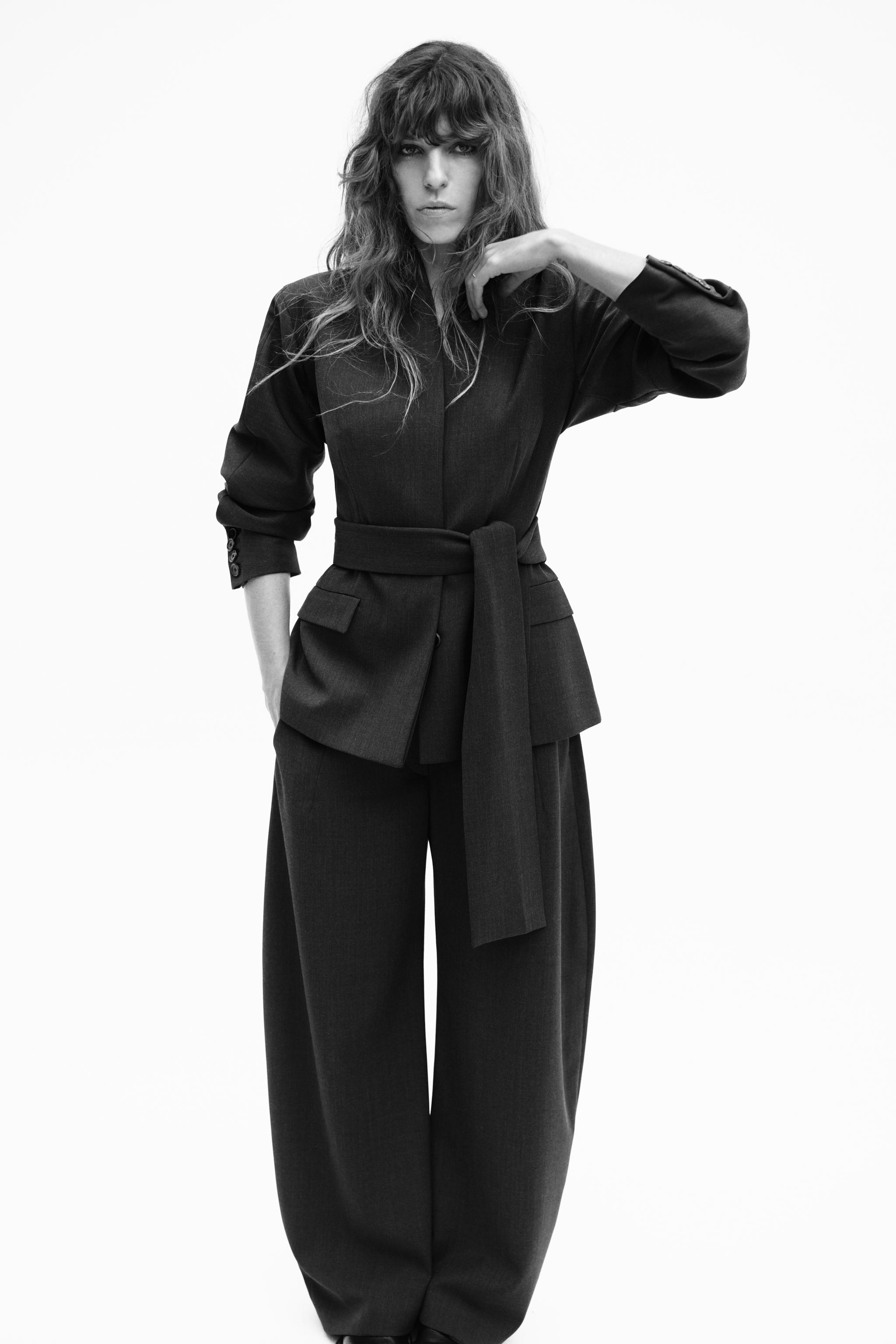 Zw Collection Balloon Trousers With Wool