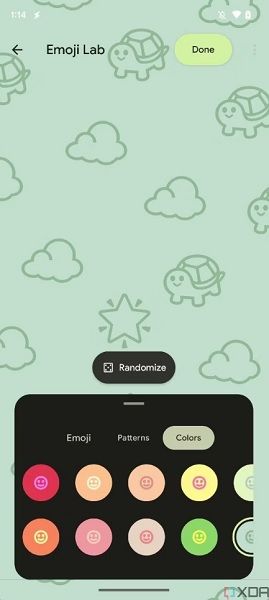 A new "Emoji Lab" tucked away in the Android 14 Developer Preview 2.