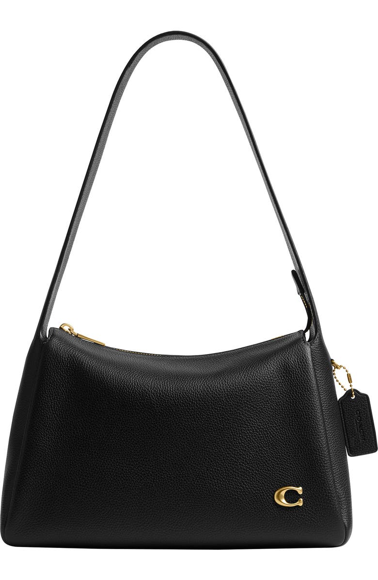 Lola Polished Pebble Leather Shoulder Bag