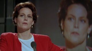 Sigourney Weaver looking intense in Copycat.