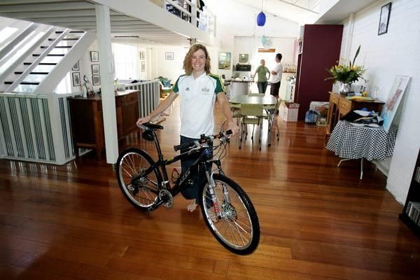 Colson and her bike