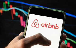 Airbnb on phone