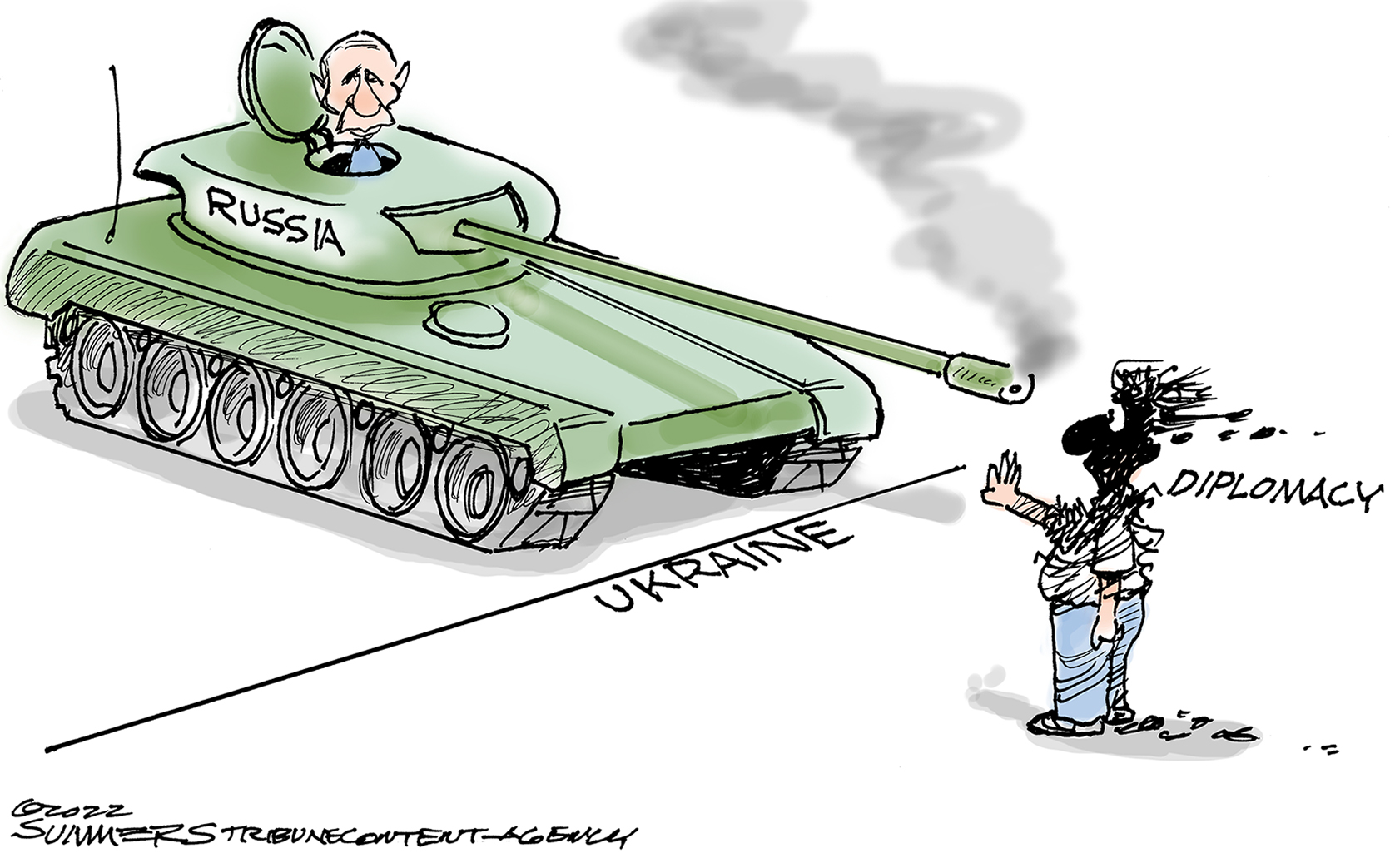 Diplomacy vs. tank | The Week