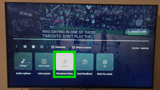 How to change your YouTube TV broadcast delay setting.