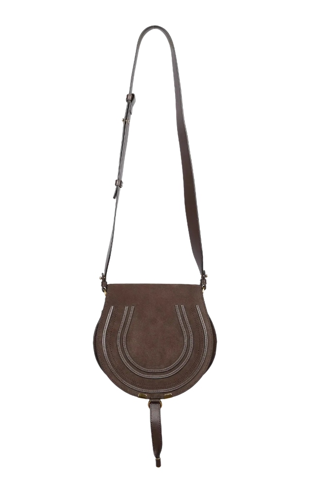 Marcie Suede Saddle Bag