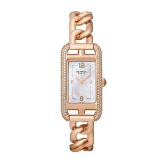 Nantucket 29mm Small 18-Karat Rose Gold, Diamond and Mother-Of-Pearl Watch