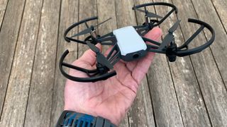 Ryze Tello drone in someone's hand