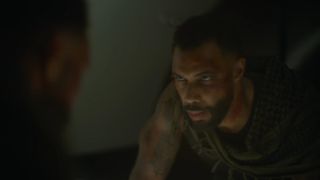 Omari Hardwick as Vanderohe during Army of the Dead's final scene