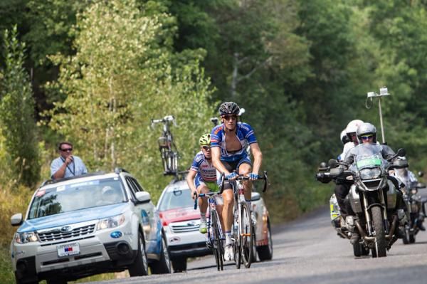 Rory Sutherland (UnitedHealthcare) followed by Timmy Duggan (Liquigas-Cannondale)