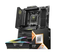 Newegg MSI MAG X870 Tomahawk WiFi Motherboard, Corsair Vengeance RGB 32GB (2 x 16GB) DDR5-6400 RAM, and AMD Ryzen 7 9850X3D CPU