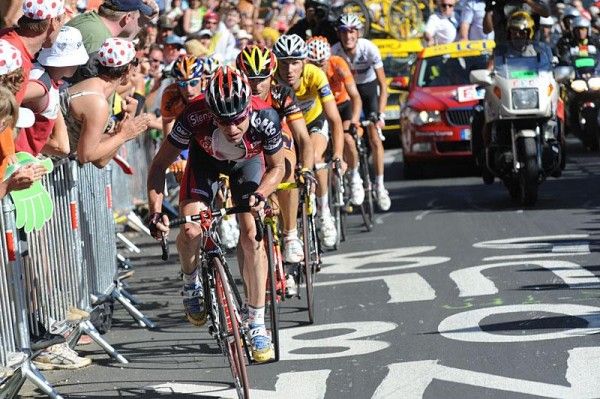 Evans had to do the pace making at the end