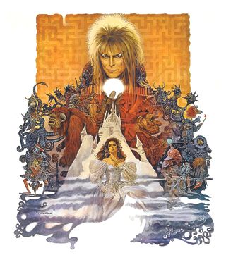 Ted CoConis rose to the challenge of incorporating over 20 characters into the Labyrinth poster, and Jim Henson loved it