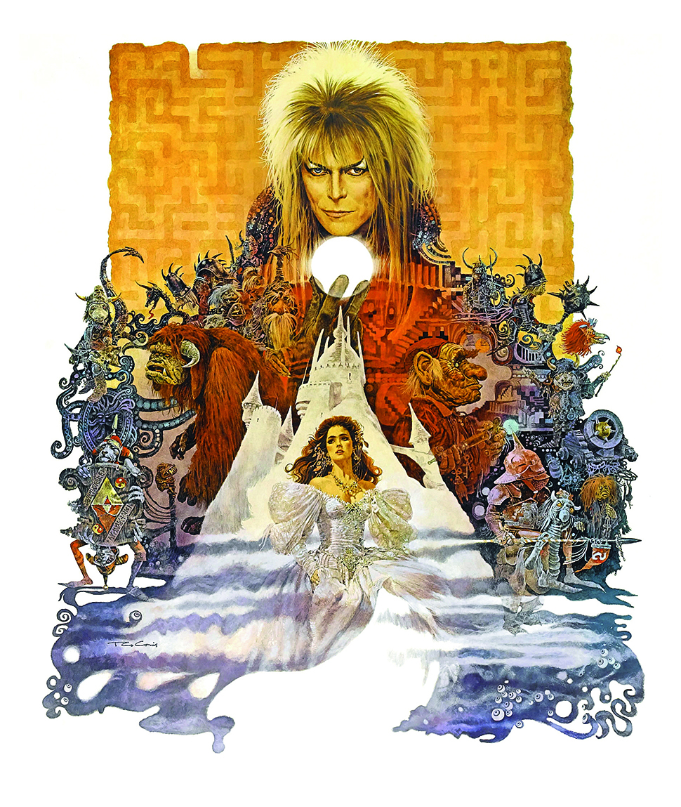 Ted CoConis rose to the challenge of incorporating over 20 characters into the Labyrinth poster, and Jim Henson loved it