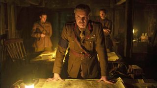 Colin Firth as General Erinmore in "1917" now streaming on Netflix
