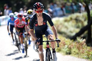 MOS SPAIN SEPTEMBER 04 Adam Yates of United Kingdom and Team INEOS Grenadiers competes during the 76th Tour of Spain 2021 Stage 20 a 2022km km stage from Sanxenxo to Mos Alto Castro de Herville 502m lavuelta LaVuelta21 on September 04 2021 in Mos Spain Photo by Tim de WaeleGetty Images