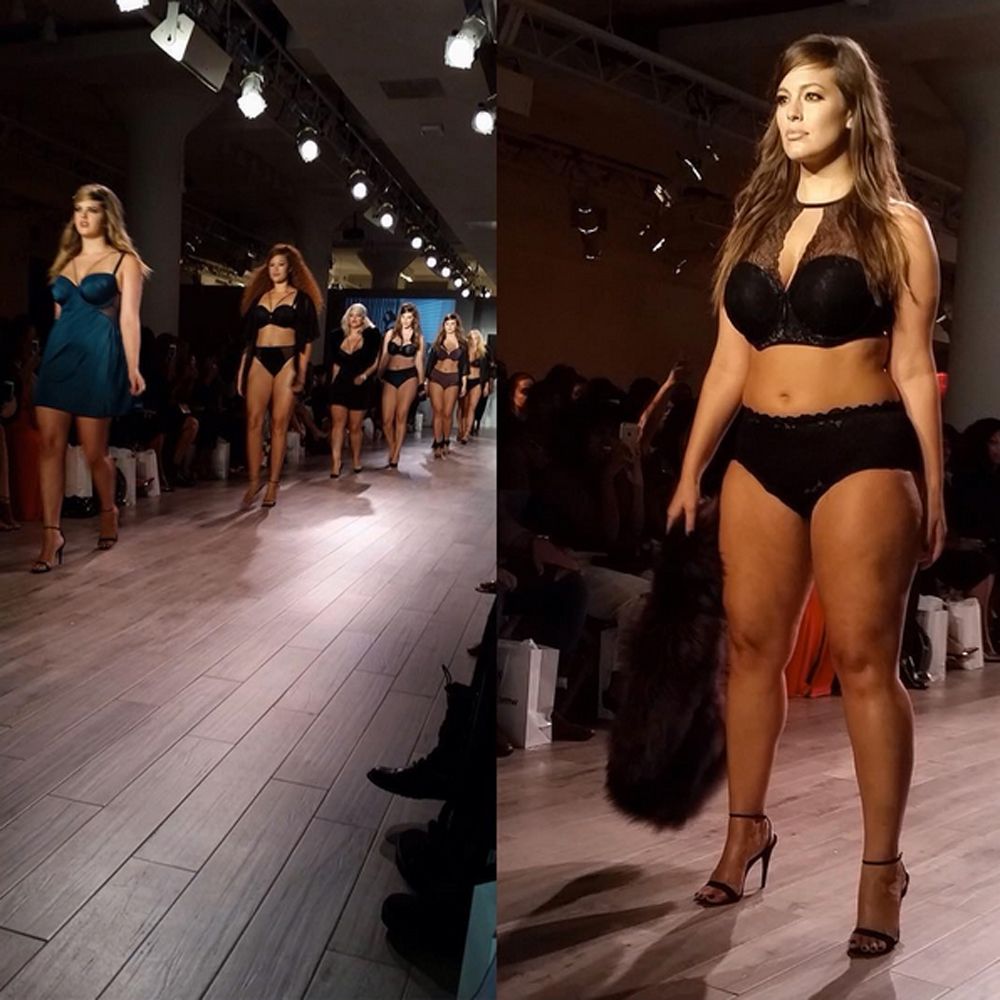 Ashley Graham NYFW runway