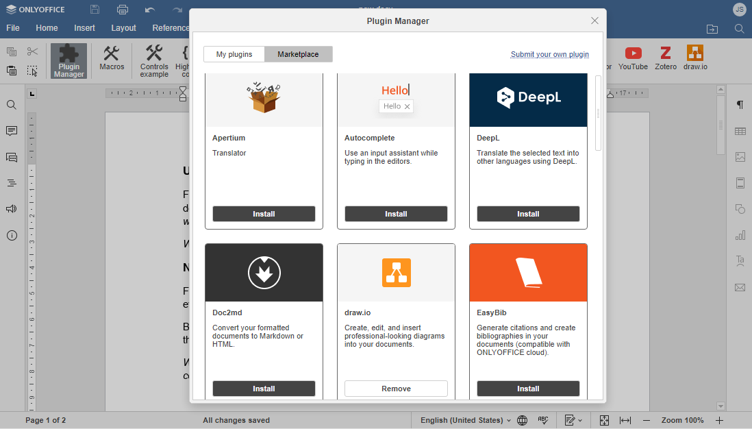 ONLYOFFICE 7.2