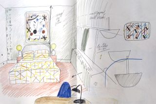 Sketch of bedroom
