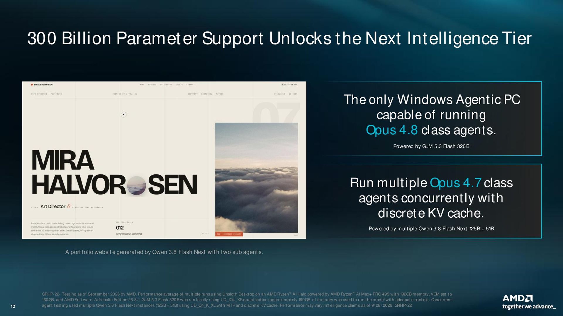 AMD agentic PC presentation.