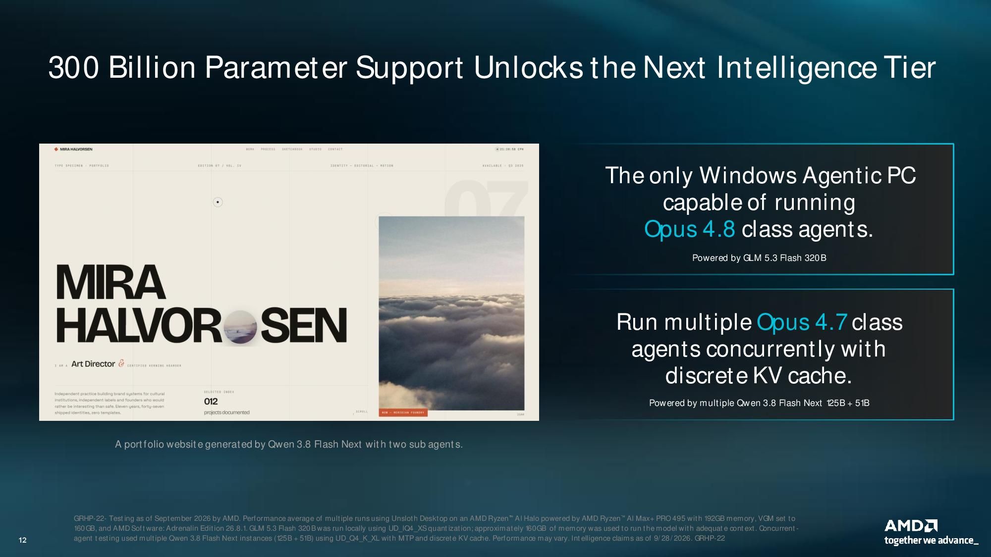 AMD agentic PC presentation.