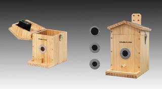 Camouflage EZ-NestEye bird nest box and entrance ring