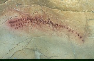 Photo of prehistoric art in Spanish cave
