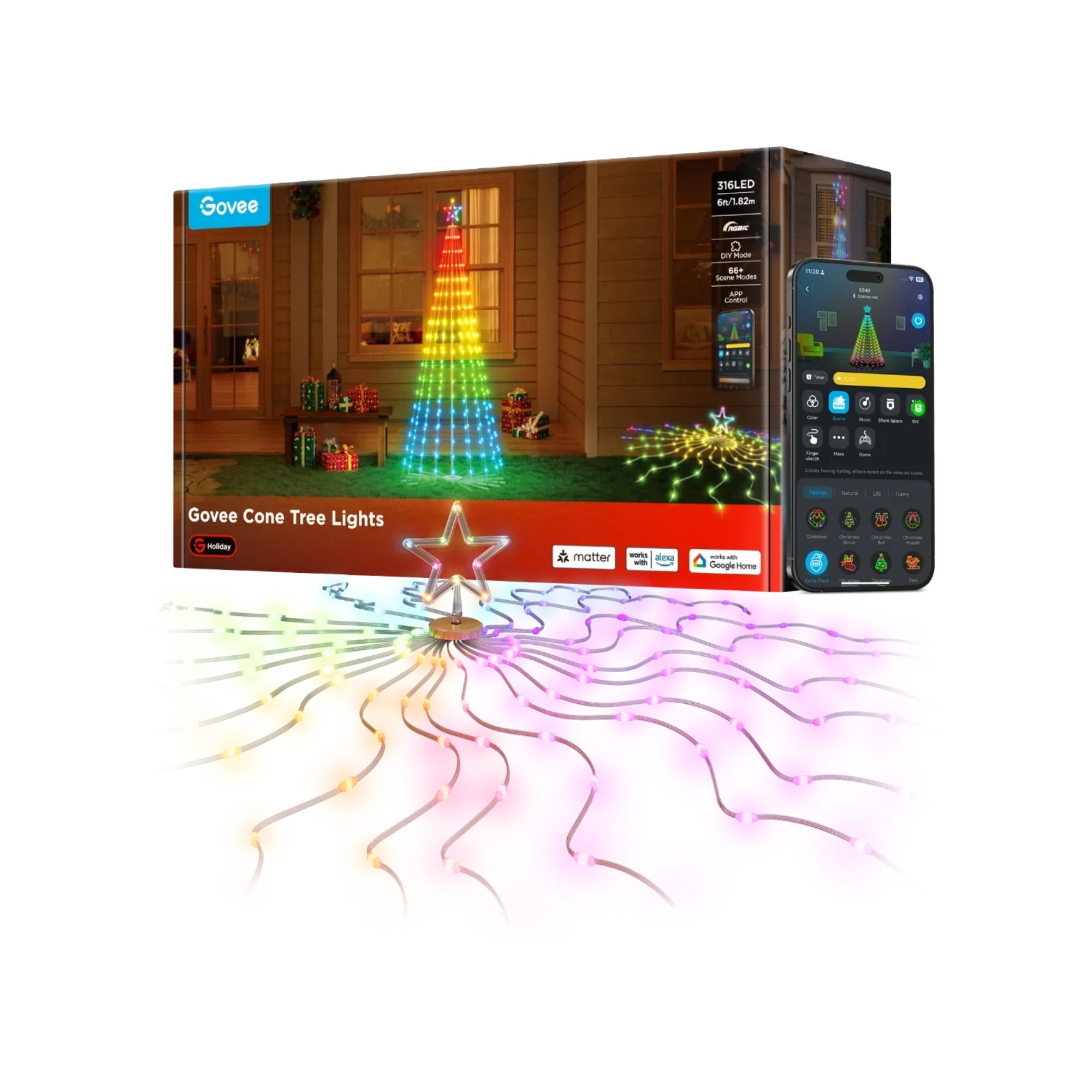 Govee Cone Tree Lights